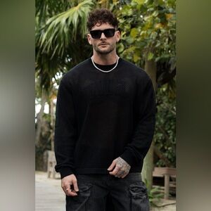 YOUNGLA 99 KNIT LONGSLEEVES BLACK